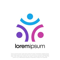 Global Community Logo Icon Elements Template. Community human Logo template vector. Community health care. Abstract Community logo. Human Resources Logo.