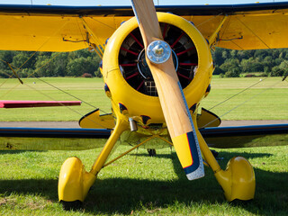 Biplane of the golden age of aviation
