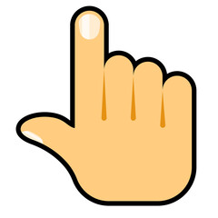 Touch icon concept. Hand touch vector illustration.