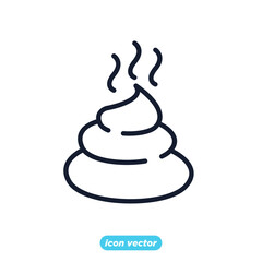 pile of poo icon. pile of poo symbol template for graphic and web design collection logo vector illustration