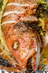 Whole Red Snapper Dinner