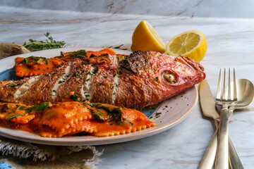 Whole Red Snapper Dinner