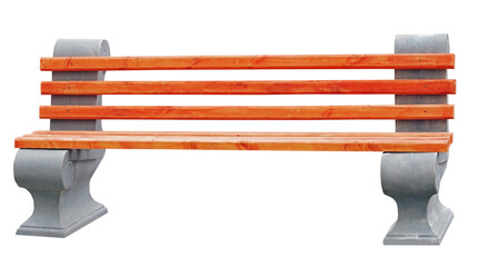  Park Bench Isolated on White