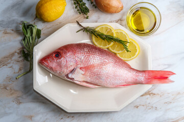 Whole Raw Red Snapper