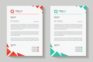 Letterhead design template. Creative elegant modern business A4 letterhead template for your project design. Illustration vector