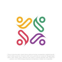 Global Community Logo Icon Elements Template. Community human Logo template vector. Community health care. Abstract Community logo. Human Resources Logo.