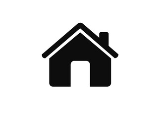 House Icon. home symbol isolated on white background. Vector Illustration.