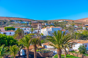 Panorama of Betancuria town at Fuerteventura, Canary islands, Spain