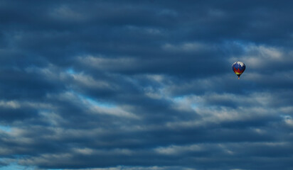 Lonely balloon in the air