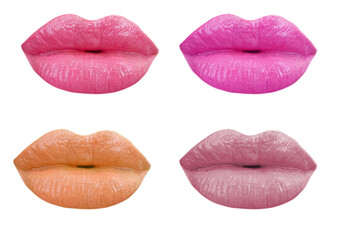 lips isolated on white background