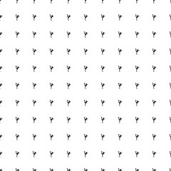 Square seamless background pattern from black figure skating symbols. The pattern is evenly filled. Vector illustration on white background