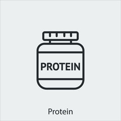 protein icon vector symbol sign