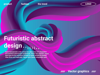Abstract liquid form of liquid color. Creative vector concept.