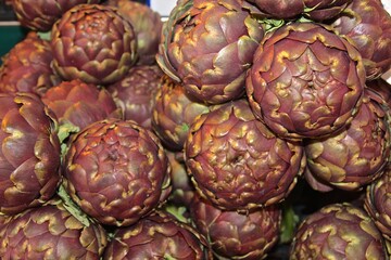 Artichokes at the market, Venice, Italy 