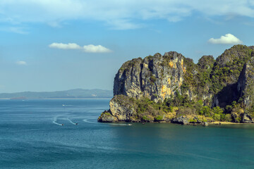 Fototapeta premium Railay Beach in Phuket Thailand summer vacation trips