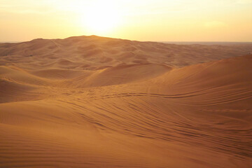 Fototapeta na wymiar sand texture, desert with sand