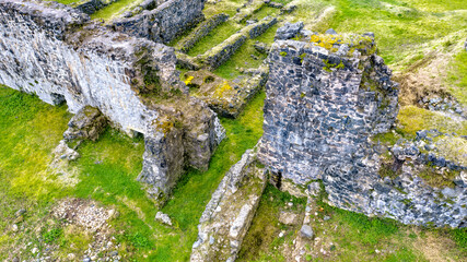 Petra Fortress in Batumi with drone, Adjara, Georgia