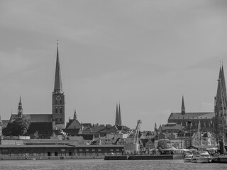 Die Stadt Lübeck an der Ostsee
