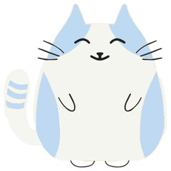 Illustration vector graphic of nice cat. Perfect for printing product, sticker