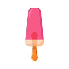 Ice cream icon, simple style, vector illustration on white background