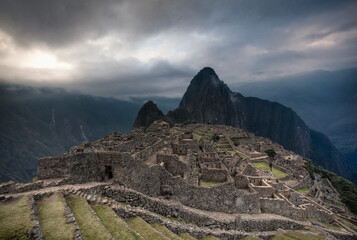 The famous Machu Picchu in Peru  
