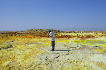 Paysage volcanique de Dallol en Ethiopie