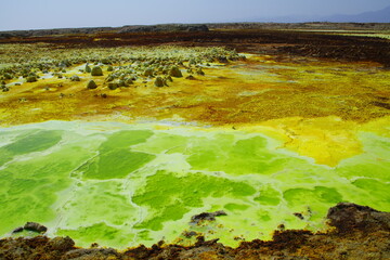 Paysage volcanique de Dallol en Ethiopie