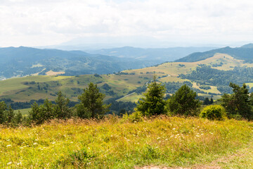 Fototapeta premium mountain landscape, views of the valleys and hills