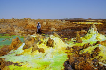 Paysage volcanique de Dallol en Ethiopie