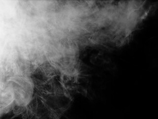 Smoke texture on black background