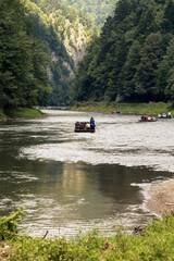 canoe on river