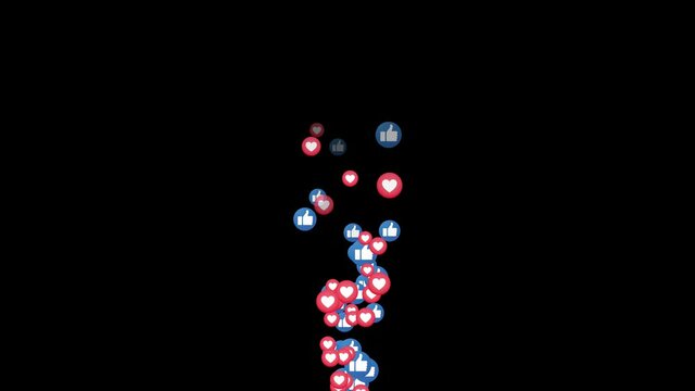 LIVE STREAM SOCIAL MEDIA ICON. INTERNET SYMBOLS. CHROME KEY ANIMATION