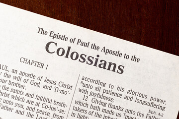 Colossians Title Page Close-Up