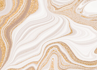 Gold marble design. A beautiful combination of light marble. Chic gold marble backdrop.