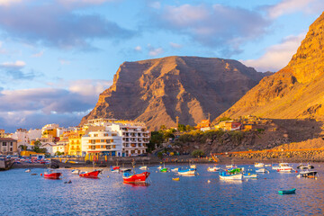 Marina at Valle Gran Rey, La Gomera, Canary Islands, Spain