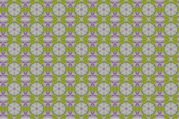 モザイク技法による幾何学的な模様のデザイン