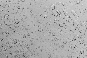 Drops of water on the window