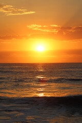Fototapeta na wymiar Sun dawn beach