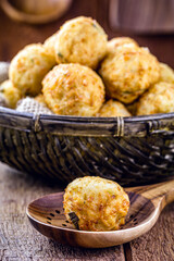 Brazilian potato dumpling, vegetarian potato dumpling