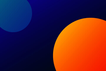 Abstract gradient circles on a dark background
