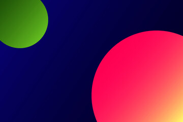 Abstract gradient circles on a dark background