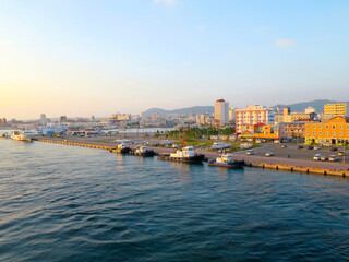 View of the port of Ishigaki, Japan