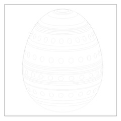 Easter Egg Coloring Page