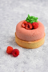 Modern French pastry tartlet