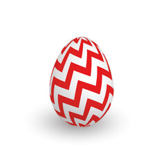 Colorful 3D realistic Easter egg