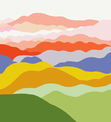 Abstract background. Modern pattern. Vector illustration for design. mountain landscape. Mountainous terrain.