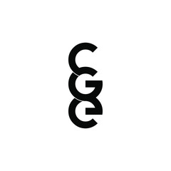 cge letter original monogram logo design