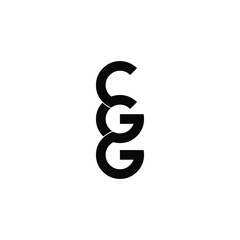 cgg letter original monogram logo design