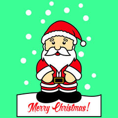 santa claus cartoon beard christmas costume tshirt - illustration vector art