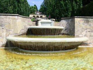Brunnen Arcade im öffentlichen Wasserparadies in Baden-Baden